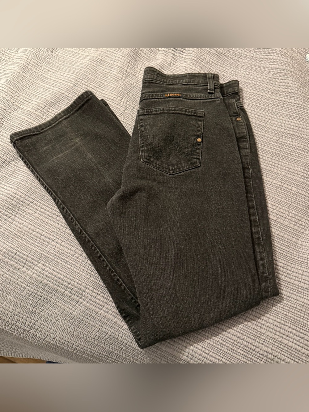 Wrangler Women’s Q-Baby Ultimate Riding Bootcut Black Jeans 9/10 x 32